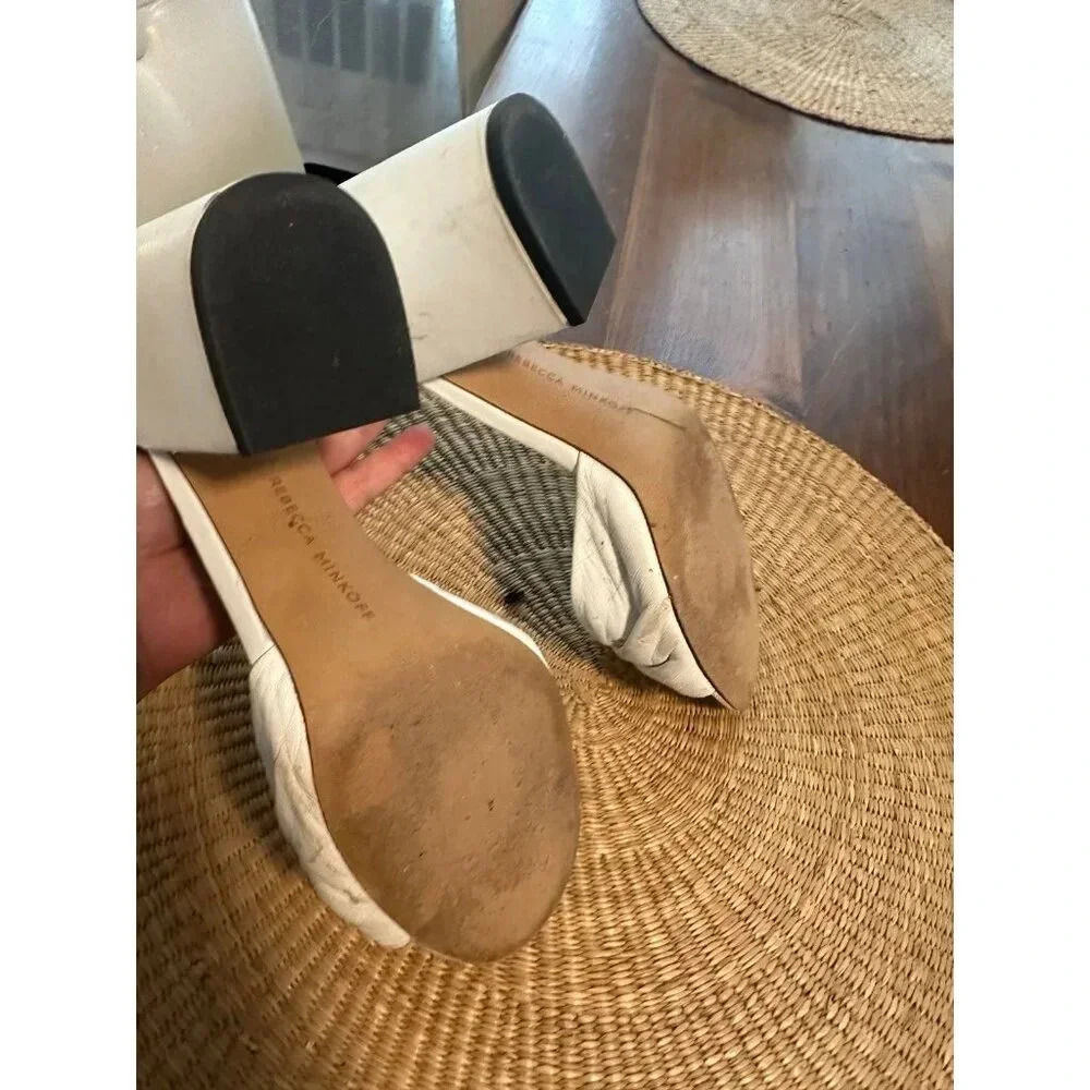 Rebecca Minkoff women’s size 8M white heels - Picture 8 of 9